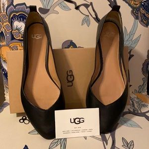 Black UGG flats.